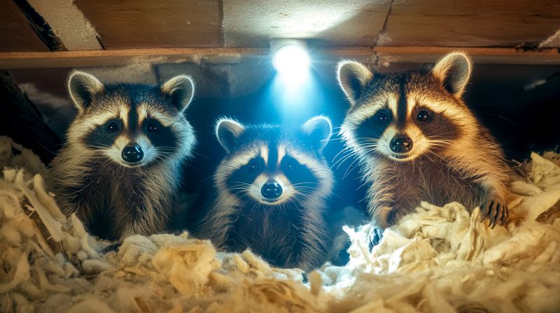 Raccoon in Attic
